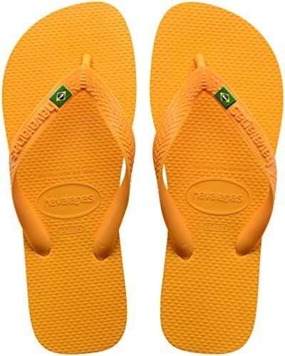 Havaianas Brasil, Infradito Unisex Adulto, Pop Yellow, 43/44 EU