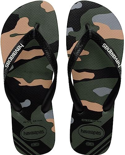 Havaianas Top Camu, Infradito Uomo, Verde Oliva Nero, 43/44 EU