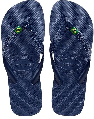 Havaianas Infradito Brasil Top Unisex, blu navy, 7.5/8 UK