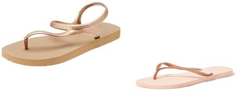 Havaianas Sandali Oro Rosa 41/42 EU + Infradito Rosa 41/42 EU