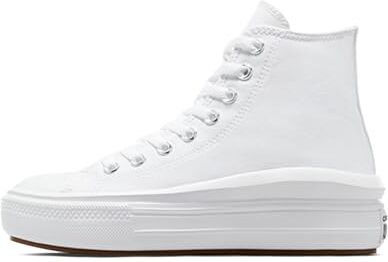 Converse Chuck Taylor All Star Move, Scarpe Da Ginnastica Donna, Bianco (White), 39 EU