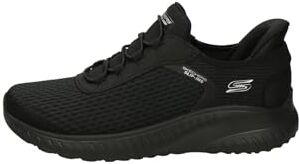 Skechers Bobs Squadra Caos, Squad Donna, Bordo in Rete Nera, 36 EU