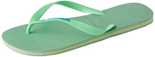 Havaianas Brasil Logo, Infradito Unisex-Adulto, Green Garden, 37/38 EU