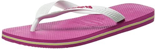 Havaianas Brasil Logo, Infradito Unisex-Adulto, Hollywood Rose, 35/36 EU