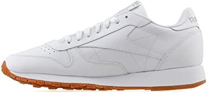 Reebok Classic Leather, Sneaker Unisex Adulto, Bianco (Ftwwht/Pugry3/Rbkg03), 55 EU