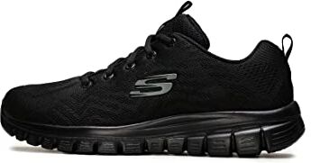 Skechers Graceful Get Connected, Sneaker Donna, Nero, 37.5 EU