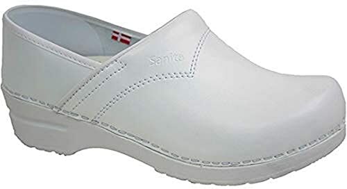 Sanita 812443  Flex Clog Scarpe con tacco chiuso, misura 43, colore: Bianco