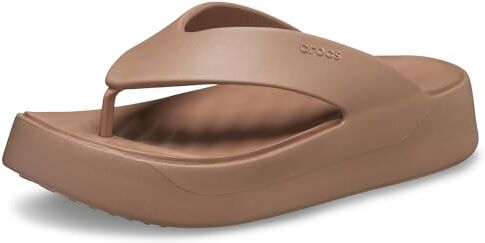 Crocs Getaway Platform Flip, Infradito Donna, Marrone (Latte), 39/40 EU