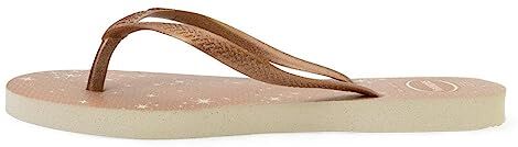 Havaianas Slim Gloss, Infradito Donna, Beige, 33/34 EU