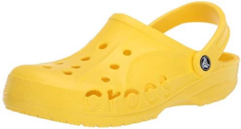 Crocs Baya Clog, Zoccoli Unisex-Adulto, Resistenti all'Acqua e ad Asciugatura Rapida, Limone, Taglia 38-39