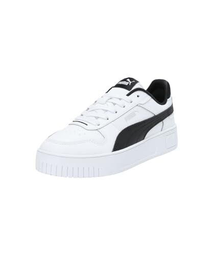 Puma Women Carina Street Scarpe da ginnastica,  White  Black  Silver, 37.5 EU