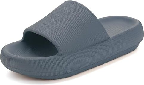 Donpapa Ciabatte Casa Donna Estive Pantofole Nuvola Uomo Originali Piscina Slides Gomma Cuscino Doccia Sandali Antiscivolo Scarpe da casa YZ NEWGrigio 37-38