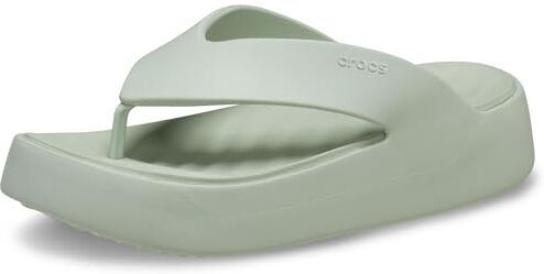 Crocs Getaway Platform Flip, Infradito Donna, Verde (Plaster), 41/42 EU