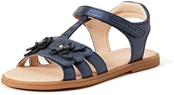 Geox J Sandal Karly Girl, Blu FC4002 Navy, 37 EU