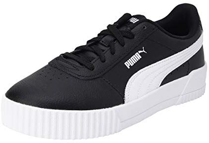 Puma Women Carina L Scarpe da ginnastica, Schwarz  Black  White  White, 38.5 EU