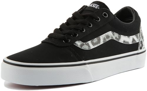 Vans Ward Seasonal, Scarpe Da Ginnastica Donna, Snow Leopard Black White, 38.5 EU