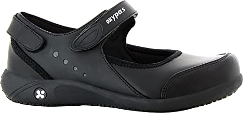 Oxypas Move '' Slip-resistant, Antistatic Leather Nursing Shoes with Coolmax Lining,3.5 UK(36 EU)