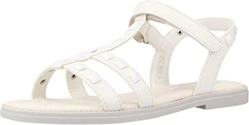 Geox J Sandal Karly Girl, Bianco 1, 32 EU