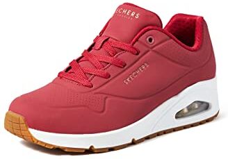 Skechers Uno, Sneaker Donna, Rosso, 37.5 EU