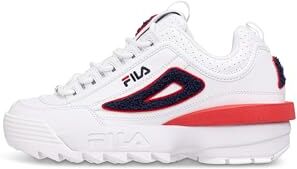 Fila DISRUPTOR wmn, Sneaker Donna, Bianco White  Navy, 38 EU