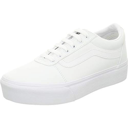 Vans Ward Platform, Sneaker, Donna, (Canvas) White, 41 EU