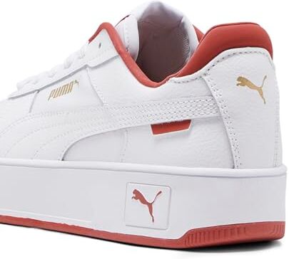 Puma Carina Street, Sneaker Donna, White White Astro Red, 38.5 EU