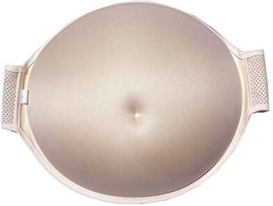 BIMEI falso pancia donna incinta spugna traspirante falso pancia pad (8-10M, beige senza cuciture)