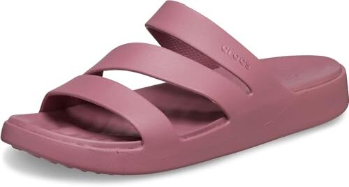 Crocs Getaway Strappy, Sandali Donna, Rosa (Cassis), 37/38 EU