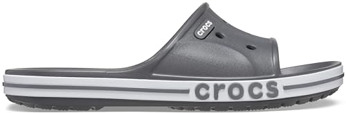 Crocs Bayaband Slide, Sandali a ciabatta Unisex Adulto, Grigio (Slate Grey), 38/39 EU