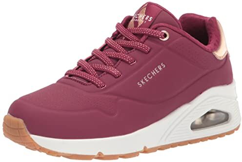 Skechers Uno- Shimmer Away, Scarpe da Ginnastica Donna, Bordeaux, 35.5 EU