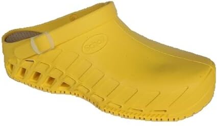 Scholl Clog Evo, Zoccoli Sanitari Medicali Unisex Adulto, Giallo, 37 EU