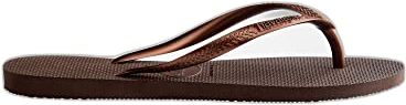 Havaianas Infradito slim da donna, marrone scuro., 39/40 EU