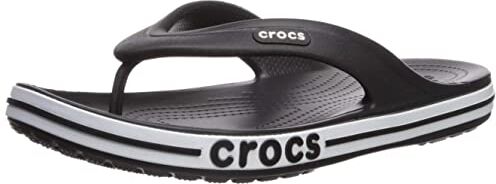 Crocs Bayaband Flip, Infradito Unisex Adulto, Nero Bianco, 41 EU