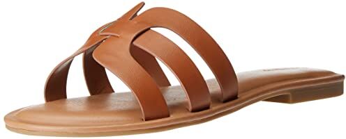 The Drop Monika Flat H-band Slide Sandal Donna, Marrone, 43