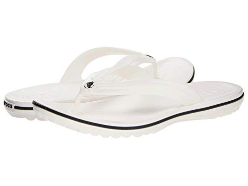 Crocs Crocband Flip, Infradito Unisex-Adulto, White Black, 38/39 EU