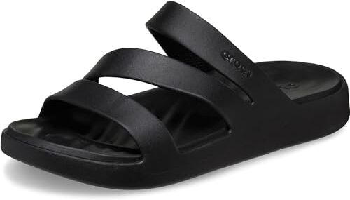 Crocs Getaway Strappy, Sandali Donna, Nero (Black), 37/38 EU