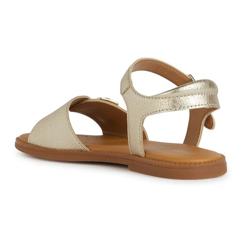 Geox J Sandal Karly Girl, Platino, 39 EU