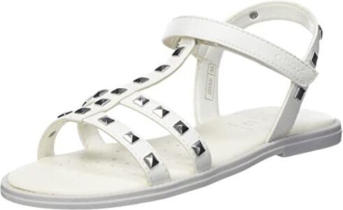 Geox J Sandal Karly Girl, Bianco White 1000, 35 EU