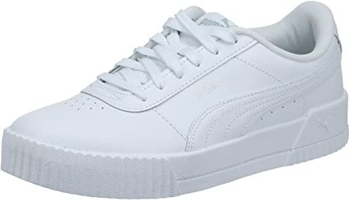 Puma Carina L, Scarpe da Ginnastica Basse Donna, Bianco (White Silver), 38.5 EU