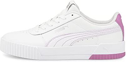 PUMA Women Carina L Scarpe da ginnastica, Weiß  White  White Opera Mauve, 40.5 EU