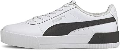 Puma Women Carina L Scarpe da ginnastica,  White  Black  Silver, 42 EU