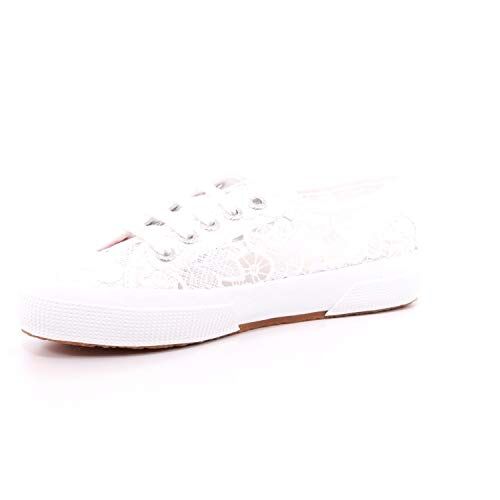 Superga 2750 MACRAMEW, Sneaker, Donna, Bianco (White 900), 42 EU
