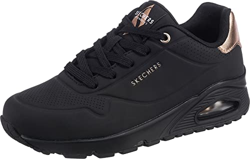 Skechers Uno Golden Air, Sneakers Donna, Nero Shadow Black Gold, 39.5 EU