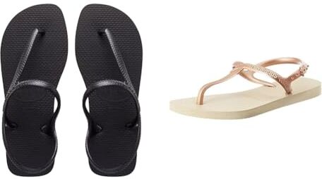 Havaianas Sandali Nero 37/38 EU + Sandali Beige 37/38 EU