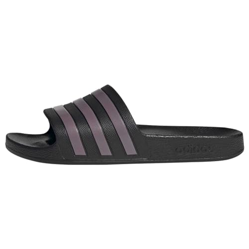 Adidas Adilette Aqua Slides, Donna, Core Black Matt Purple Met Core Black, 36 2/3 EU