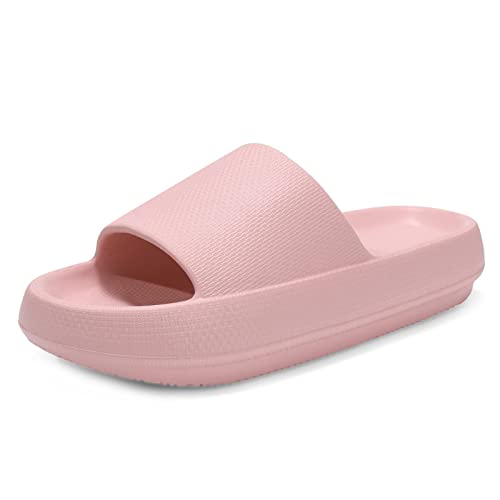 Coswind Ciabatte Donna Uomo Estive Sandali Mare Casa Eleganti Comode Piscina Nuvola Pantofole Spiaggia Antisudore Primaverili Slide Doccia Antiscivolo Unisex Rosa 37-38