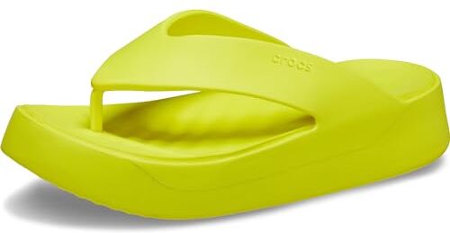 Crocs Getaway Platform Flip, Infradito Donna, Giallo (Acidity), 34/35 EU