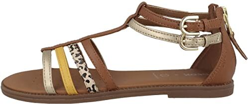 Geox J Sandal Karly Girl, Marrone Caramel, 30 EU