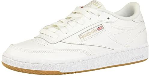 Reebok Club C 85, Sneaker Donna, Bianco (White/Light Grey/Gum), 35 EU