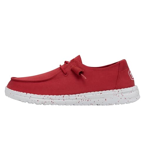 Hey Dude Wendy Slub Canvas, Mocassini Donna, Red, 41 EU